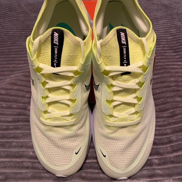 Nike zoom fly 4 barely volt mens 9 womens 10.5 - Picture 2 of 9